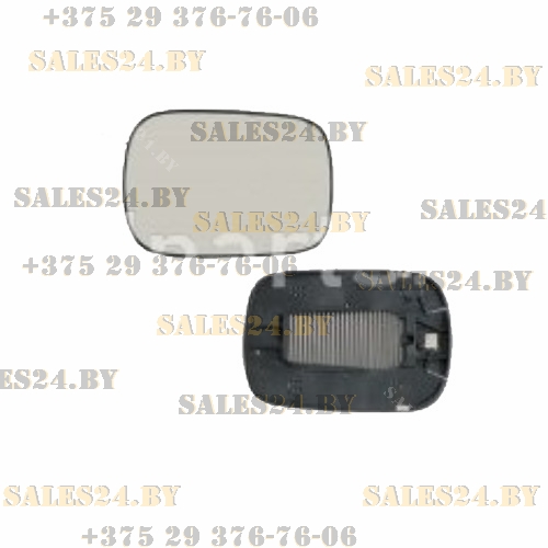 Зеркальный элемент правый асферический с подогревом VOLVO XC90 2002-2006 | PATRON / Китай