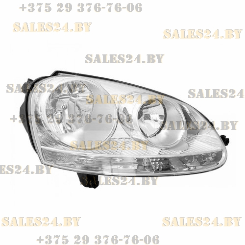Фара передняя правая под электрокорректор (серая) VW GOLF 5 2003-2008 | TYC / Тайвань