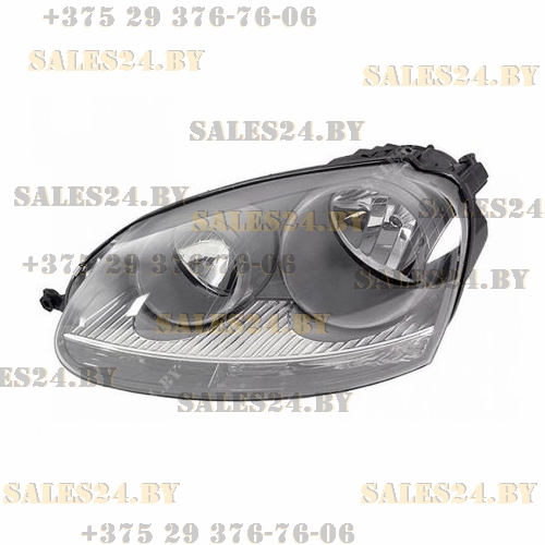 Фара передняя левая под электрокорректор (серая) VW GOLF 5 2003-2008 | DEPO / Тайвань