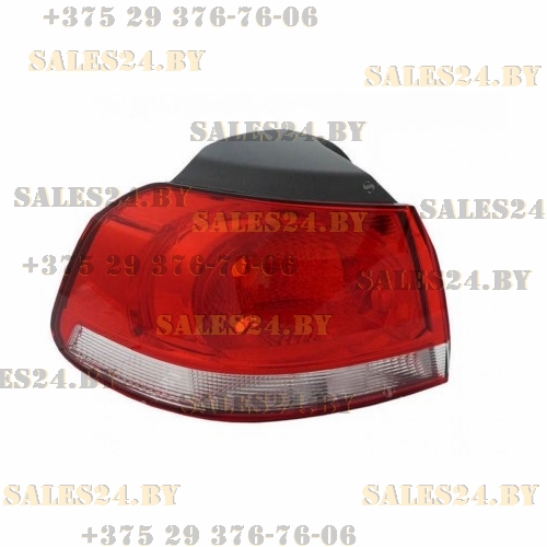 Фонарь задний левый хром (ХЭТЧБЭК) VW GOLF 6 2008-2013 | TYC / Тайвань