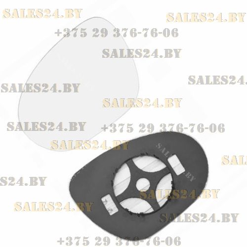 Стекло левого зеркала с подогревом Nissan Juke (2011-) | POLCAR / Польша