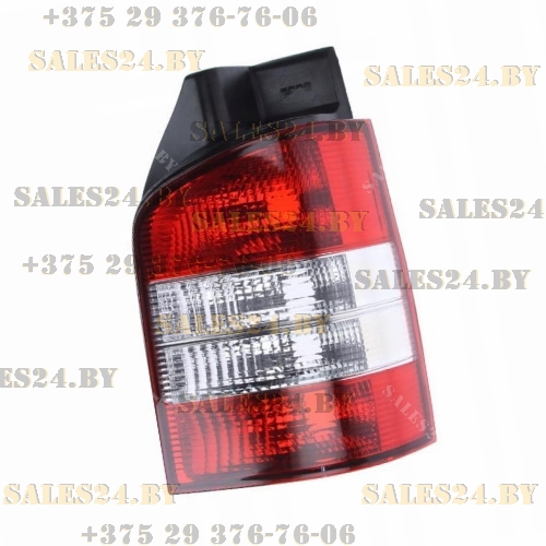 Фонарь задний левый (красно-белый) [ 1 дв - хлопушка ] VW TRANSPORTER / MULTIVAN / CARAVELLE T5 2003-2009 | TYC / Тайвань
