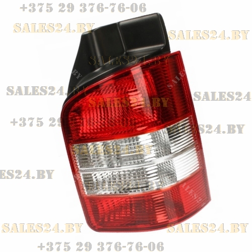 Фонарь задний левый (красно-белый) [ 1 дв - хлопушка ] VW TRANSPORTER / MULTIVAN / CARAVELLE T5 2003-2009 | DEPO / Тайвань
