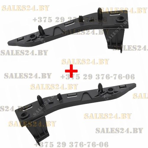 Кронштейн бампера перед лев. + прав. комп. (2 шт. ) Peugeot 2008, 03.13-12.19 | POLCAR / Польша