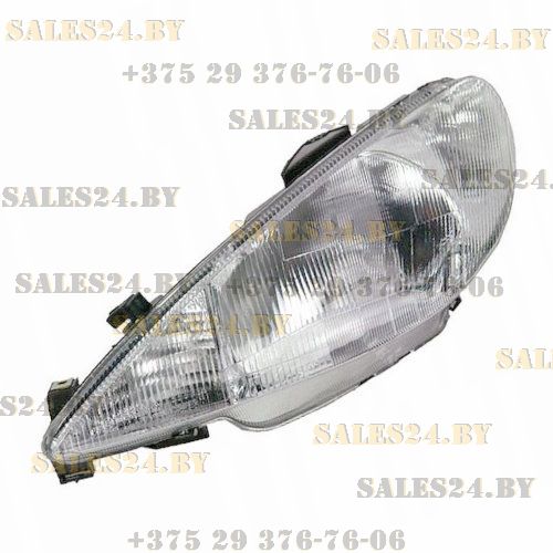 Фара передняя электрорегулировка H4/PY21W/W5W левая PEUGEOT 206 1998-2003 | AVG / Чехия - Тайвань - Китай