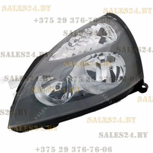 Фара передняя левая под электрокорректор серый отражатель RENAULT CLIO 2001-2005 | TYC / Тайвань