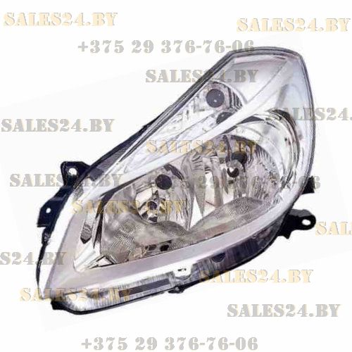 Фара передняя электрорегулировка хромированный отражатель левая RENAULT CLIO 2005-2008 | TYC / Тайвань