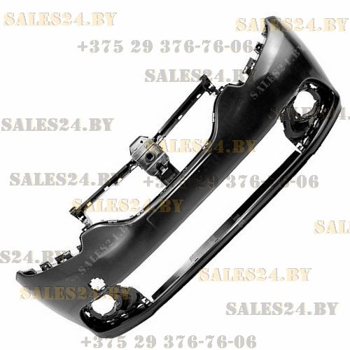 Бампер передний черный RENAULT SANDERO 2014-2021 / RENAULT LOGAN 2013-2021 | AVG / Чехия - Тайвань - Китай