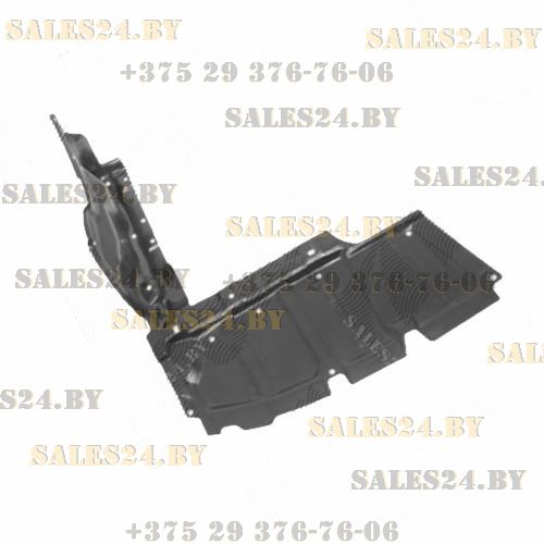 Защита под двигатель перед ABS+PVC правый TOYOTA AVENSIS (T25), 04.03-06.06 | POLCAR / Польша