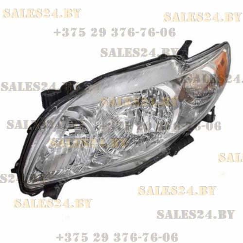 Фара передняя механическая регулировка левая (США) TOYOTA COROLLA E140 / E14 2007-2010 | TYC / Тайвань