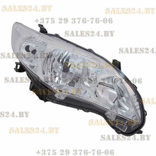 Фара передняя электрорегулировка правая (ЕВРОПА) TOYOTA COROLLA E140 / E14 2010-2013 | AVG / Чехия - Тайвань - Китай