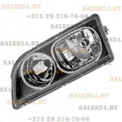Фара передняя электрорегулировка черный отражатель левая (H TYPE) VOLVO S40 / V40 2003-2004 | DEPO / Тайвань