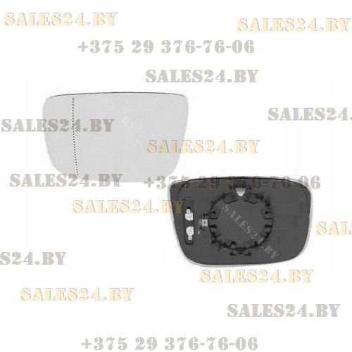 Зеркальный элемент лев. стекло хром стекло асферичное обогрев VOLVO 	XC60, 05.08-05.13 | POLCAR / Польша