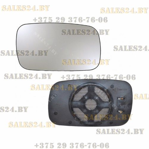 Зеркальный элемент правый асферич., с обогревом VW PASSAT B3 1988-1993 / VW PASSAT B4 1993-1996 | POLCAR / Польша