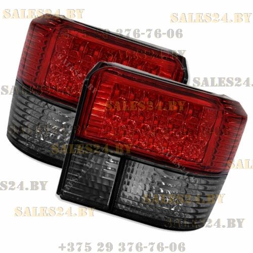 Фонари задние (комплект 2 шт) тюнинг тонир/красн LED VW TRANSPORTER T4 1990-2003 | DEPO / Тайвань