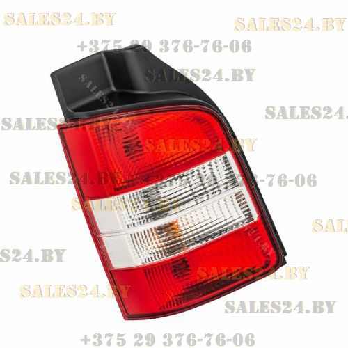 Фонарь задний левый (красно-белый) [ 2 дв - распашные ] VW TRANSPORTER T5 22003-2015 | TYC / Тайвань