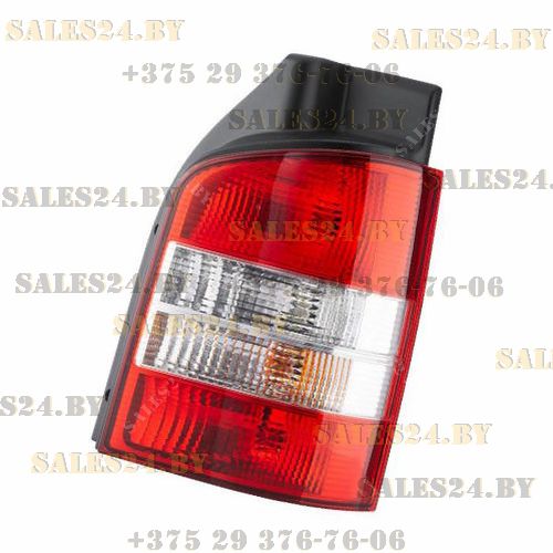 Фонарь задний правый (красно-белый) [ 1 дв - хлопушка ] VW TRANSPORTER / MULTIVAN / CARAVELLE T5 2003-2009 | DEPO / Тайвань