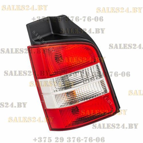 Фонарь задний левый (красно-белый) [ 2 дв - распашные ] VW TRANSPORTER T5 2003-2015 | DEPO / Тайвань