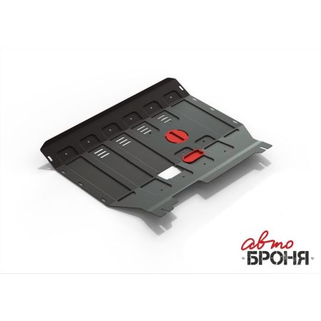 Защита двигателя стальная FORD TRANSIT 2007-2014 (2.2d, 2.4d)(передний привод), (с крепежом) | АВТОБРОНЯ / Россия