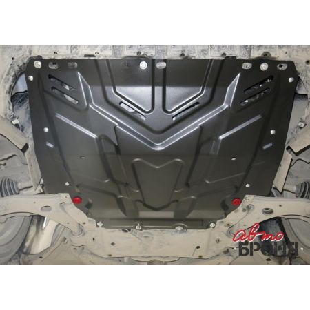 Защита двигателя стальная FORD C-MAX 2003-2007 (1.6; 1.8; 2.0)/FORD FOCUS 2004-2015 (все двигатели) (универсальная), (с крепежом) | АВТОБРОНЯ / Россия
