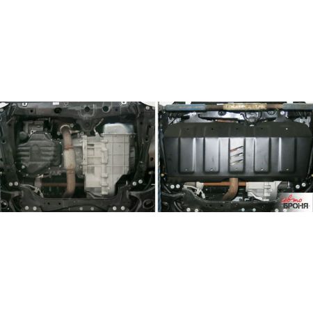 Защита двигателя стальная GEELY EMGRAND X7 2013-2018 (1.8; 2.0; 2.4) (с крепежом) | АВТОБРОНЯ / Россия