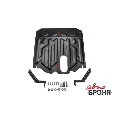 Защита двигателя стальная HYUNDAI SANTA FE 2012-2015 (2.4i, 2.2D) (с крепежом) | АВТОБРОНЯ / Россия