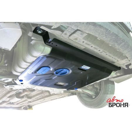 Защита двигателя стальная с крепежом HYUNDAI ACCENT / SOLARIS 2011-2017 / KIA RIO 2011-2017 | АВТОБРОНЯ / Россия