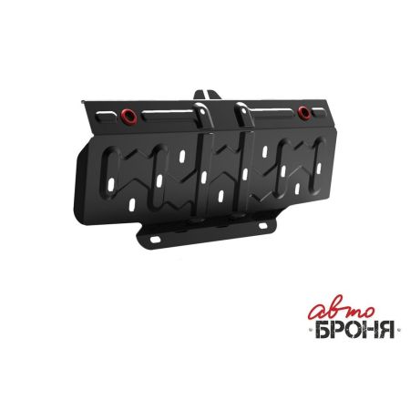 Стальная защита радиатора SSANG YONG ACTYON 2007-2019 (2.0D; 2.3)/SSANG YONG REXTON 2007-2017 (2.7D; 3.2)/SSANG YONG KYRON 2007-2015 (2.0D; 2.3)/SSANG YONG NOMAD 2013-2018 (2.3), (с крепежом) | АВТОБРОНЯ / Россия