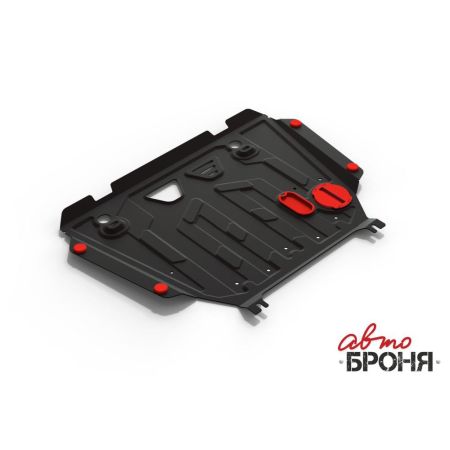 Защита двигателя стальная (увеличенная) TOYOTA COROLLA 2007-2019 (1.6; 1.8)/TOYOTA AURIS 2006-2016 (1.6; 1.8), (с крепежом) | АВТОБРОНЯ / Россия