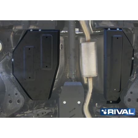 Стальная защита топливного бака NISSAN QASHQAI 2014-2019 (2.0; полный привод)/NISSAN X-TRAIL T32 2014-2019 (2.0; 2.5; полный привод), (с крепежом) | АВТОБРОНЯ / Россия