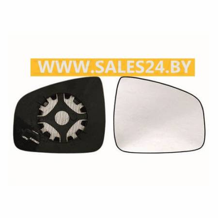 Зеркальный элемент с рамкой правый DACIA LOGAN 2008-2012 / RENAULT LOGAN 2009-2014 | AVG / Чехия - Тайвань - Китай