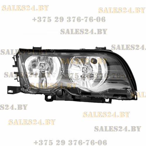 Фара передняя правая с электрокорректором темная (СЕДАН/УНИВЕРСАЛ) BMW 3 E46 1998-2001 | TYC / Тайвань
