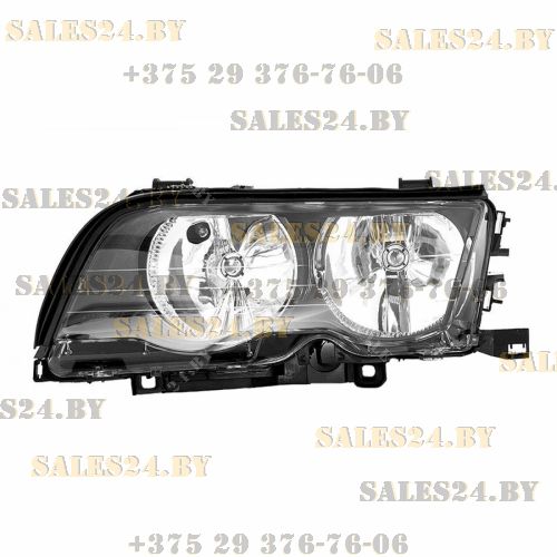 Фара передняя левая с электрокорректором темная (СЕДАН/УНИВЕРСАЛ) BMW 3 E46 1998-2001 | TYC / Тайвань
