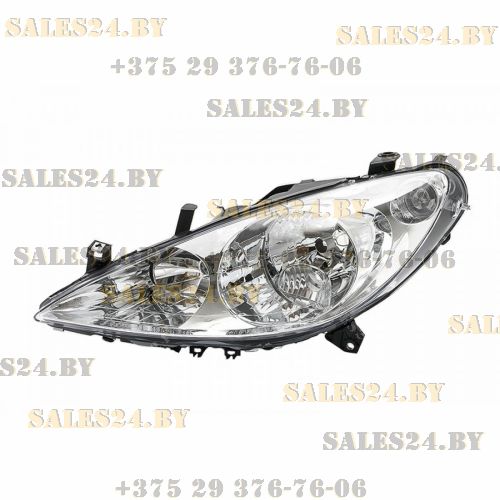 Фара передняя левая без противотуманки без моторчика PEUGEOT 307 2000-2005 | TYC / Тайвань