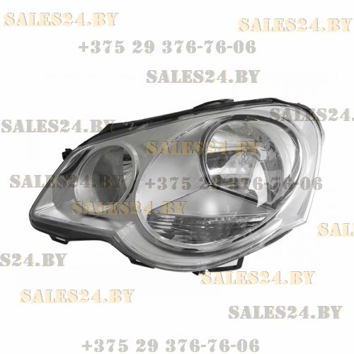 Фара передняя левая с электрокорректором (ХЭТЧБЭК) VW POLO 2005-2009 | TYC / Тайвань