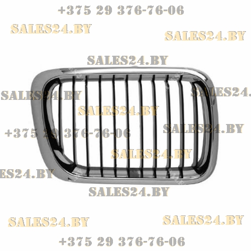 Решетка радиатора левая хром/черная BMW 3 (E36), 12.90-03.00 | Polcar / Польша