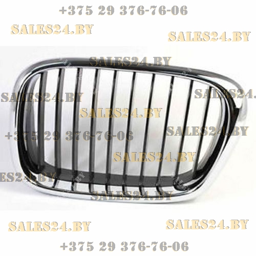 Решетка радиатора левая хром/черная BMW 5 (E39), 01.96-06.04 | Polcar / Польша