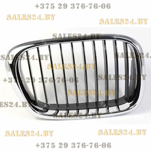 Решетка радиатора правая хром/черная BMW 5 (E39), 01.96-06.04 | Polcar / Польша