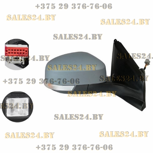 Зеркало боковое в сборе правое FORD MONDEO (BA7), 09.10-02.15 | Polcar / Польша