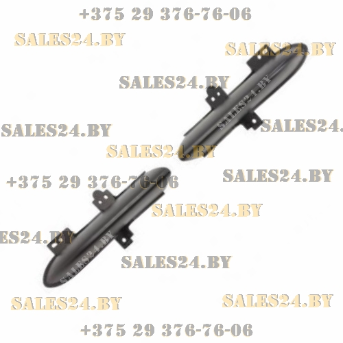 Накладка решетки в бампере левая+правая черный RENAULT SCENIC (JZ), 05.09-04.13 | Polcar / Польша