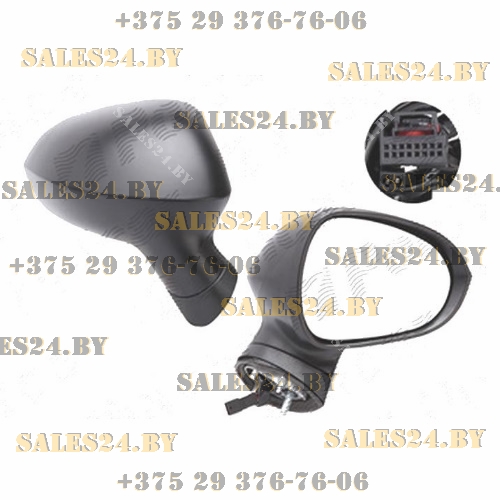 Зеркало боковое в сборе правое SEAT IBIZA (6J), 04.08-04.12 | Polcar / Польша