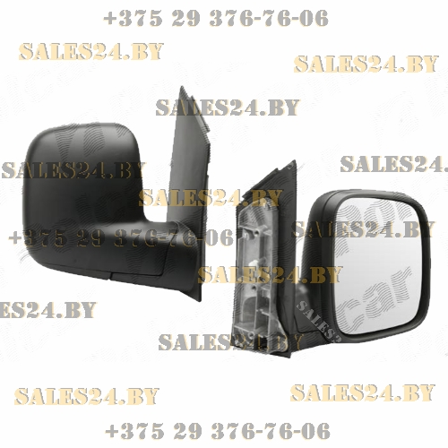 Зеркало боковое в сборе правое VOLKSWAGEN CADDY III/LIFE (2K), 03.04-06.10 | Polcar / Польша