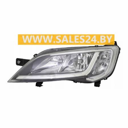 Фара передняя под электрокорректор хромированный отражатель левая CITROEN JUMPER / FIAT DUCATO / PEUGEOT BOXER 2014-2022 | TYC / Тайвань