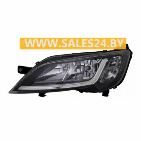 Фара передняя под электрокорректор черный отражатель левая CITROEN JUMPER / FIAT DUCATO / PEUGEOT BOXER 2014-2022 | TYC / Тайвань