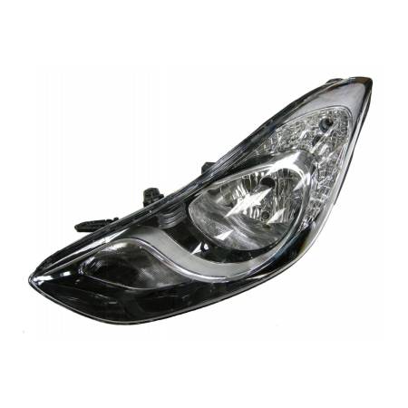 Фара передняя левая внутри черная (AVANGARDE) HYUNDAI ELANTRA 2011-2013 | DEPO / Тайвань