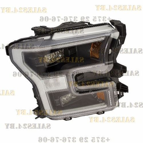 Фара механическая регулировка черный отражатель LED USA 15-18 правая TYC FORD F-150 (2013-) | AVG / Чехия - Тайвань - Китай