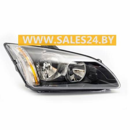Фара передняя электрическая черный отражатель правая FORD FOCUS 2004-2008 | TYC / Тайвань