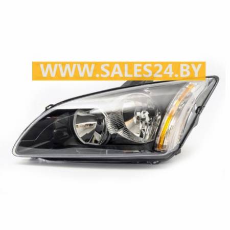 Фара передняя электрическая черный отражатель левая FORD FOCUS 2004-2008 | TYC / Тайвань