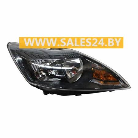 Фара передняя под электрокорректор черный отражатель правая (ЕВРОПА) FORD FOCUS 2008-2011 | TYC / Тайвань