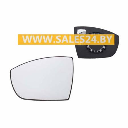 Зеркальный элемент с рамкой и подогревом асферический левый FORD C-MAX 2003-2007 / FORD FOCUS 2004-2008 / FORD FIESTA 2005-2008 / FORD MONDEO 2003-2007 / FORD FUSION 2005-2012 | TYC / Тайвань
